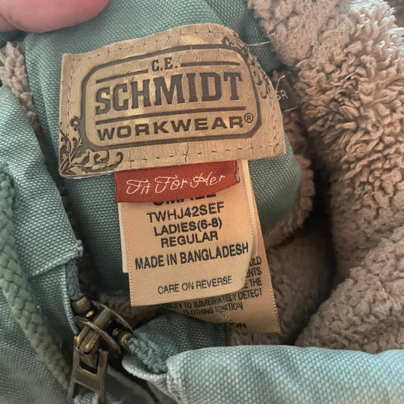 Schmidt Workwear Mint Hooded Jacket Women's Large - Picture 4 of 4